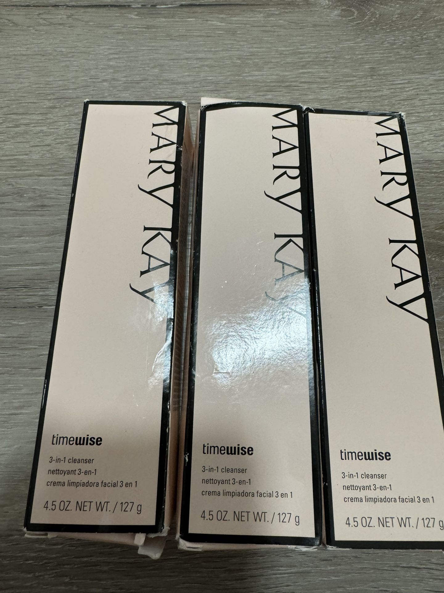  New Mary Kay Timewise 3-in-1 Cleanser COMBINATION to OILY 4.5 Oz.( lot of 3)