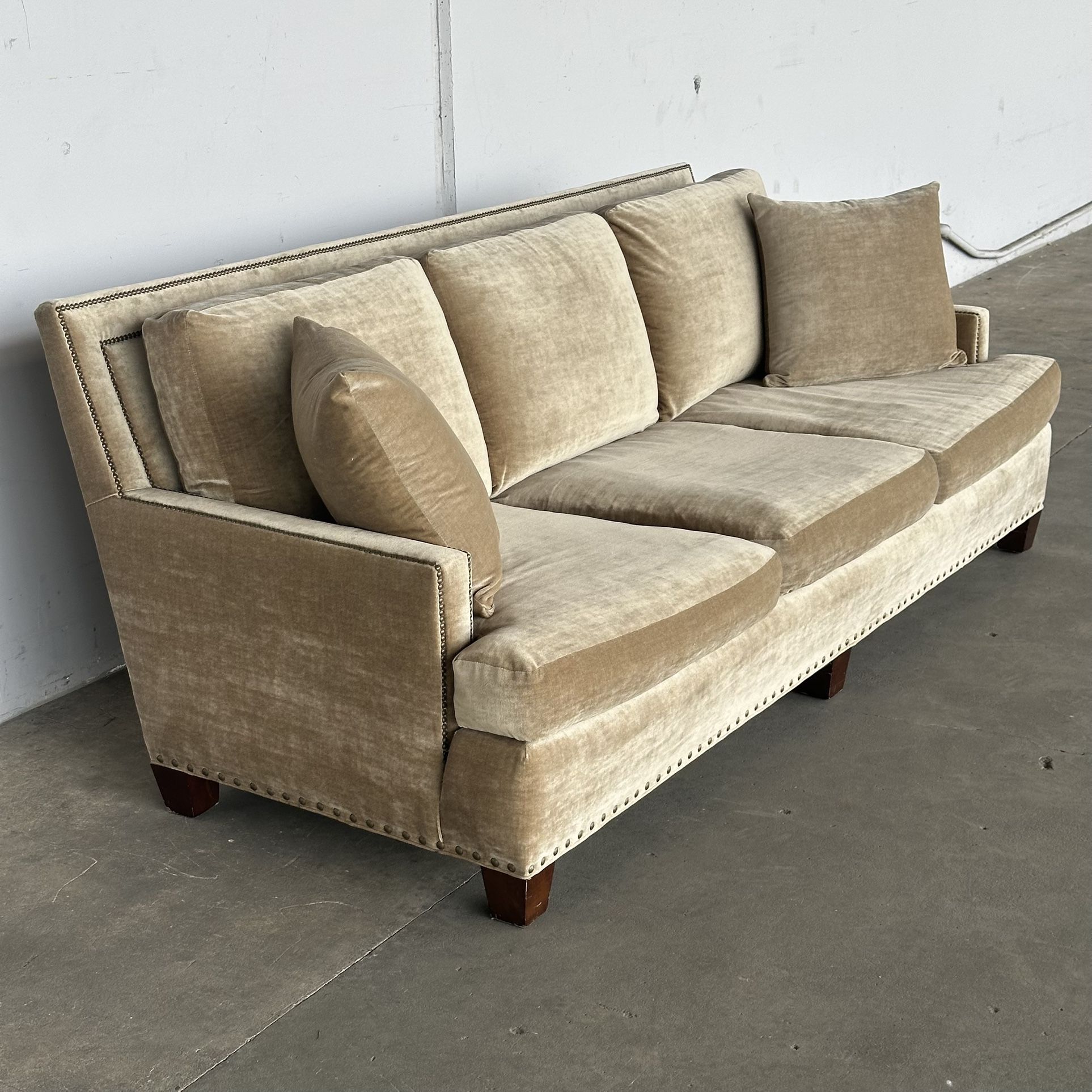 Lillian August Down Chenille Sofa -Delivery Available