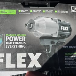Flex Tools 1/2 Impact gun With 6ah Battery & Case BNIB