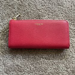 Coach Red Wallet Brand New 