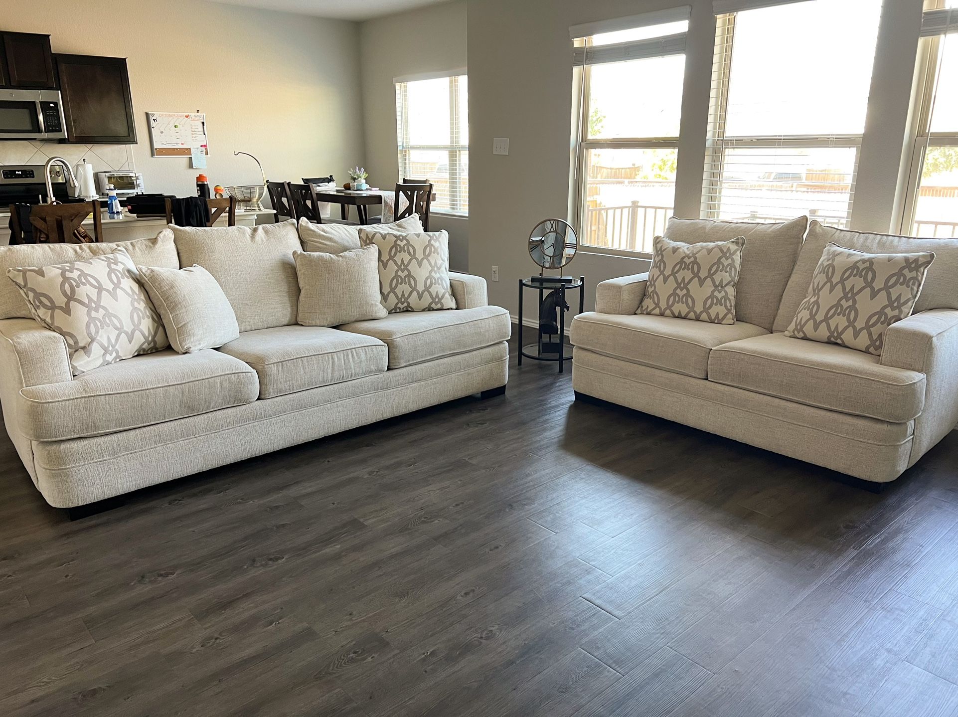 2 piece beige Sofa