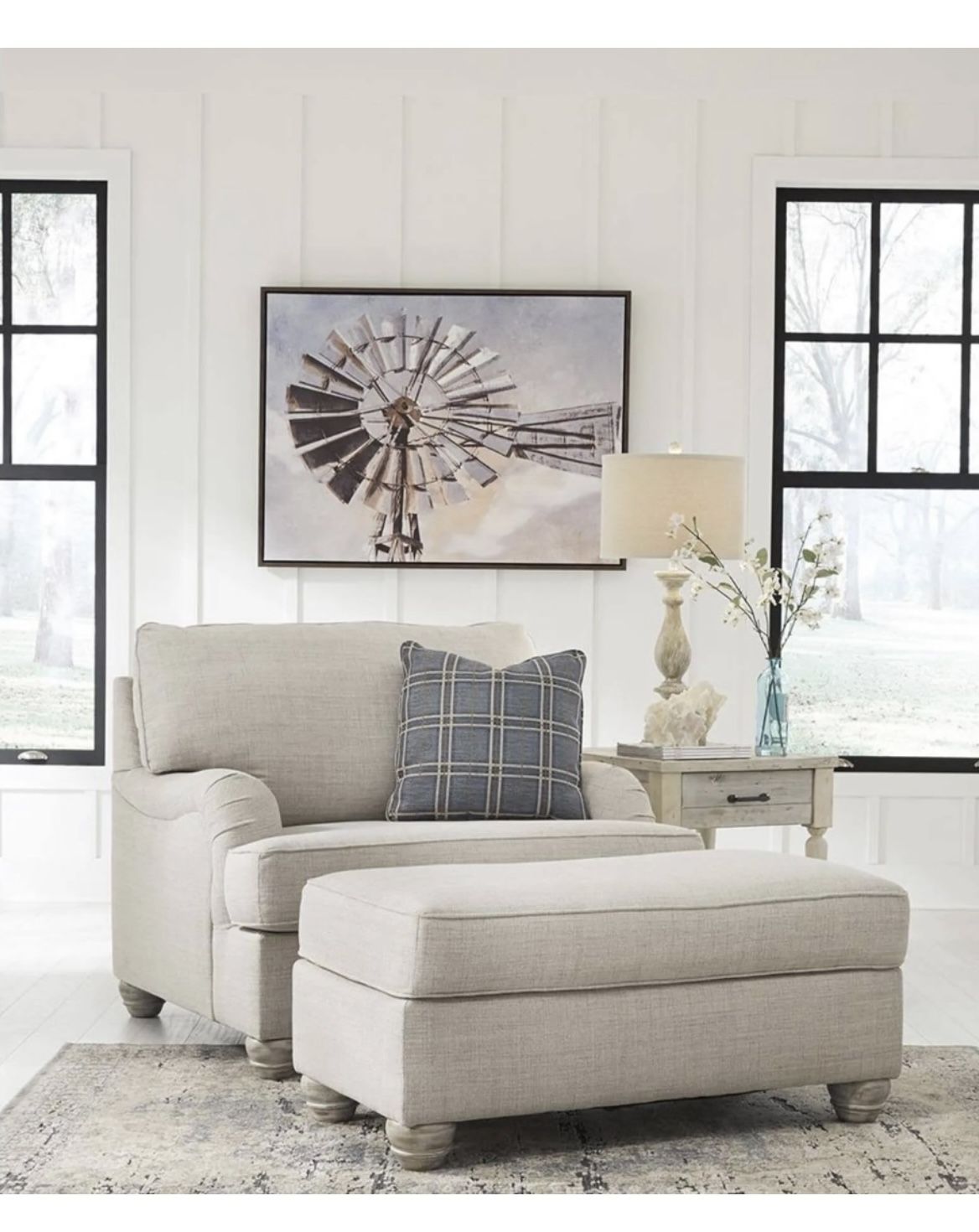 BLACK FRIDAY SALE Brand New Ashley Furniture Chair And Ottoman  Now Reduced 