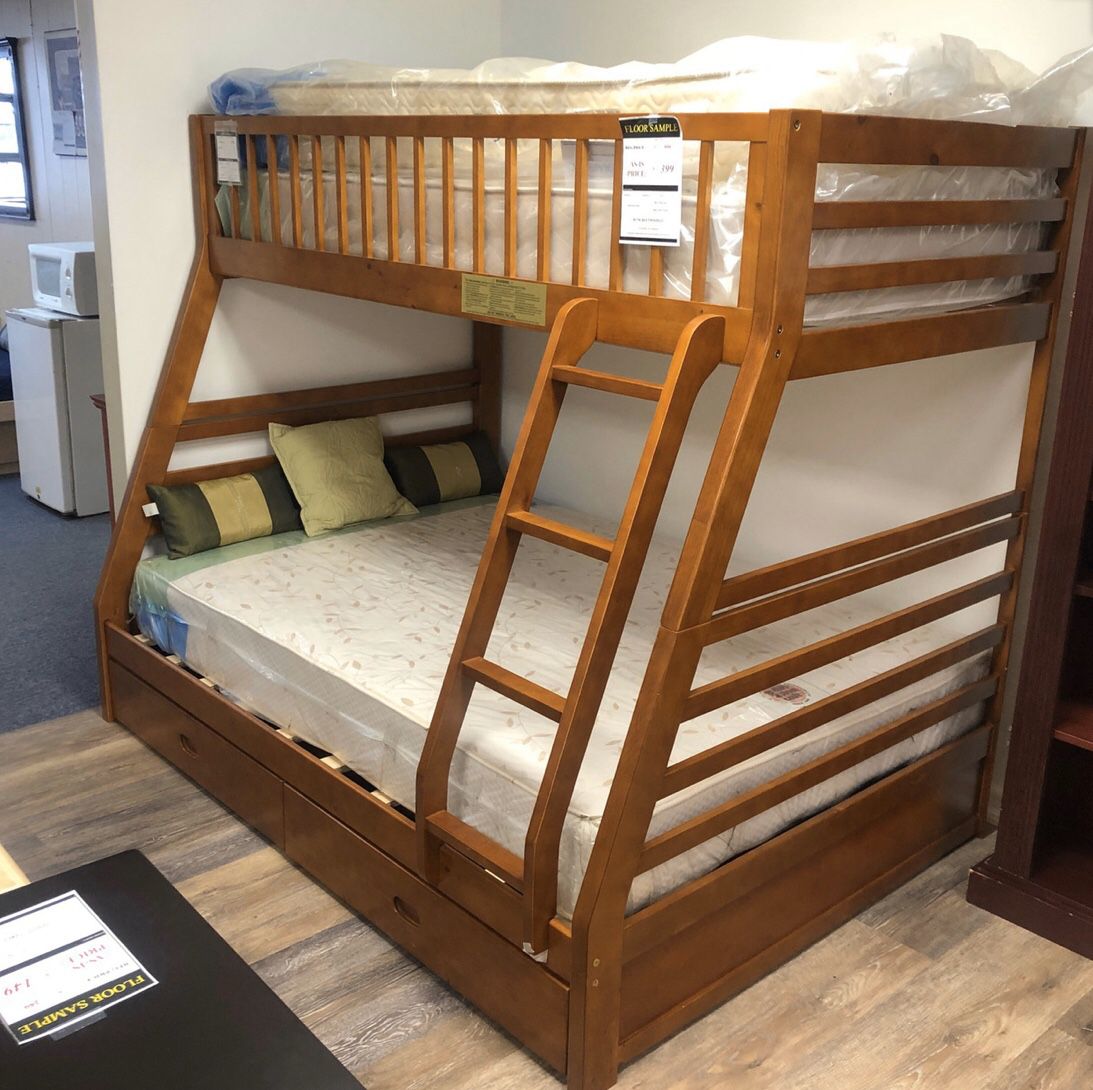 Twin/Full bunk bed with drawers New! 👍