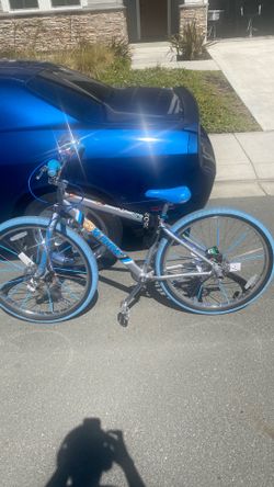 Blue and Chrome Big Flyer SE Bike