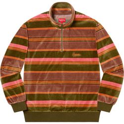*SUPREME* Velour Half Zip Pullover