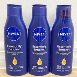 $10 for 3 Nivea lotion 8.4oz/250ml
