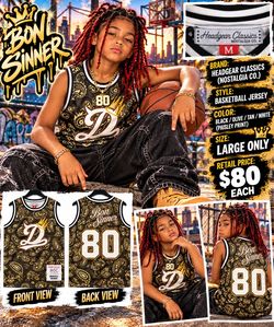 Headgear Classics Bon Sinner Basketball Jersey