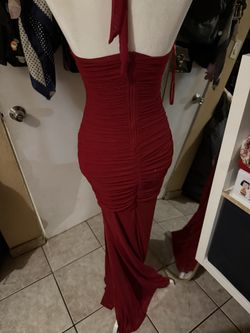 Windsor medium red dress with sparkle dots