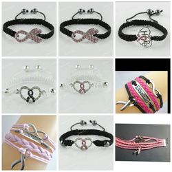 Breast cancer awareness bracelets