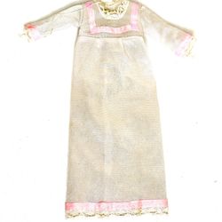 Vintage Barbie Pink Frill Nightgown