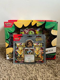 Pokémon TCG: Ascended Heroes Ex box lot of 3 & Ascended Heroes two pack blister