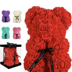 Teddy Bear Make Out Of Rose Best Mother Day Gift