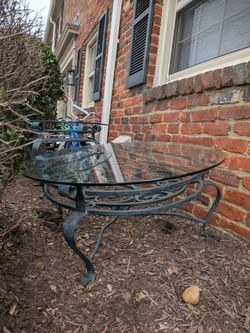 Wrought iron table