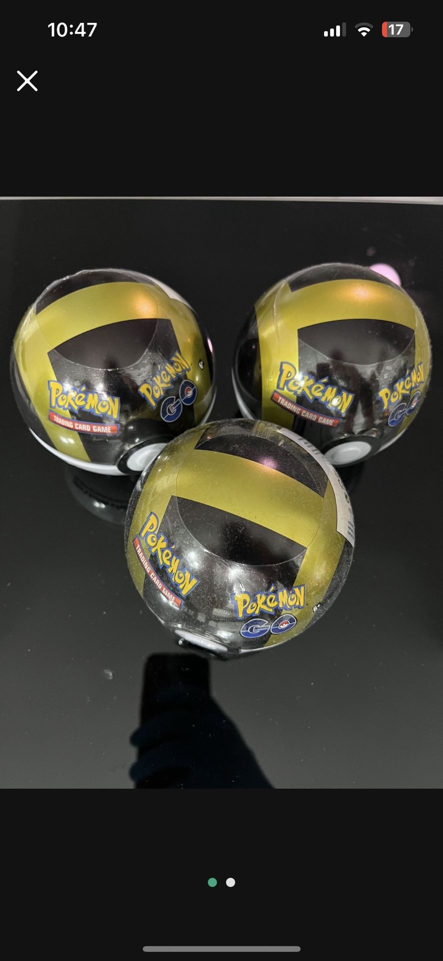 3 Pokeballs Sealed New