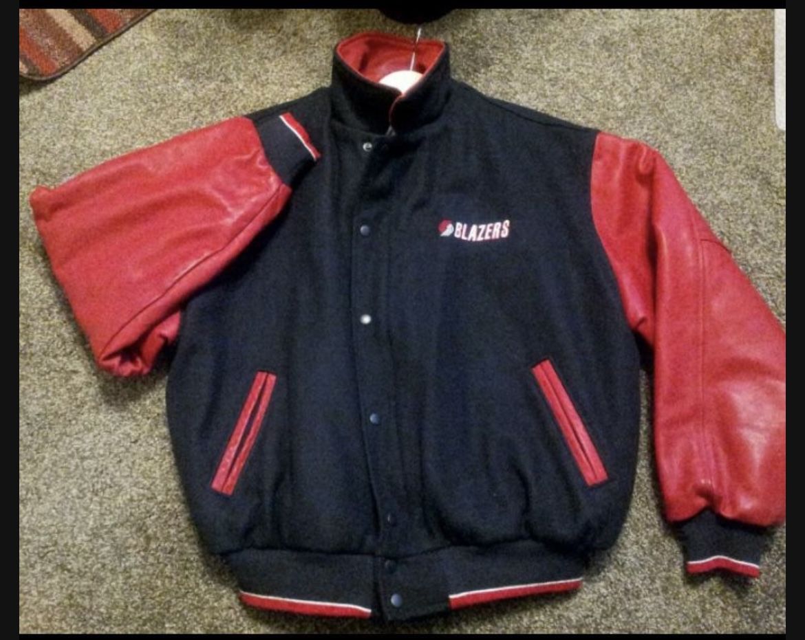 Portland Trail Blazers Jacket Varsity Mens XL