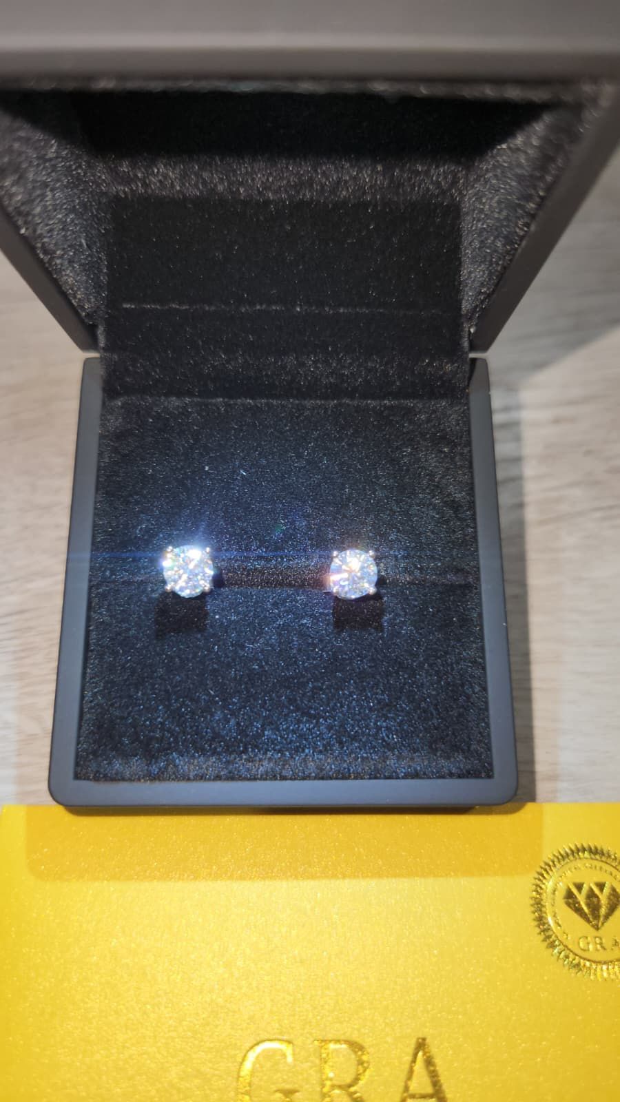 Moissanite Diamond Stud Earrings 5mm