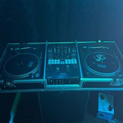 Technics 1210 Mk2 Pair With S9 Mixer 