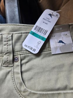 Tommy Bahama Boracay 5 Pocket Pants Khaki 35x32