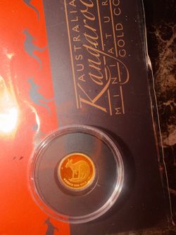 Australian mint 2021 Kangaroo gold proof 0.5 g coin