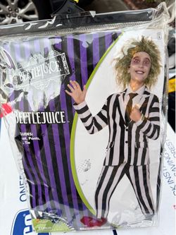 Children’s Beetlejuice Costume Size Med 8-10
