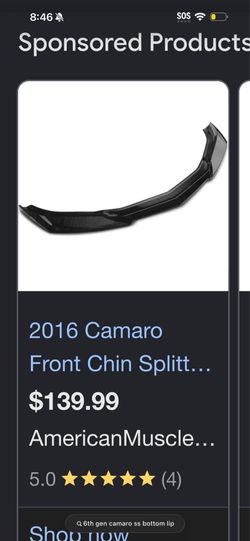 Camaro Bottom lip