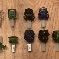 Assorted Glass Smoking Bowls 