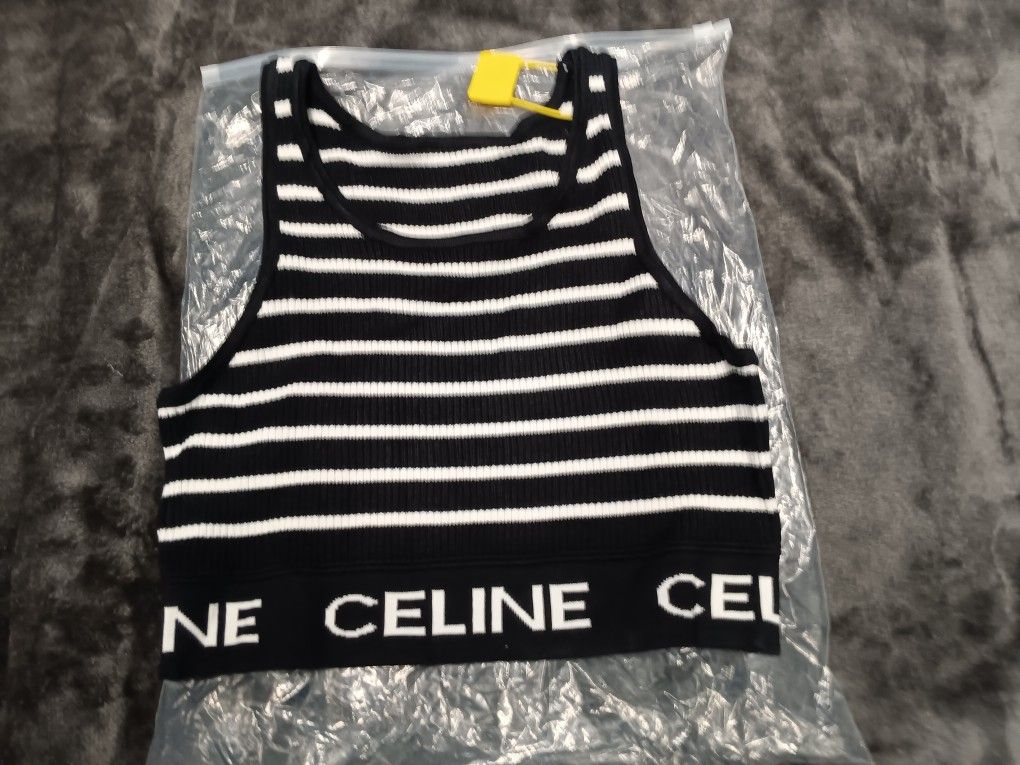 Celine Crop Top Woman's Size LARGE