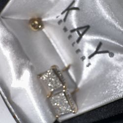 Men’s Gold & Diamond Earrings 10k