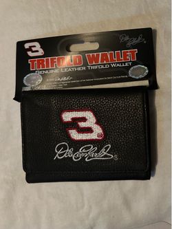 Vintage NASCAR Leather Tri Fold Wallet Dale Earnhardt #3
