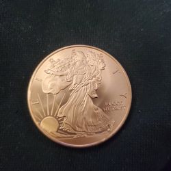 1 oz Walking Liberty Copper Round