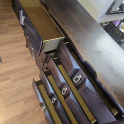 Brown Wood Dresser
