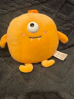 Orange One-Eyed Monster Plush Stuffed Toy