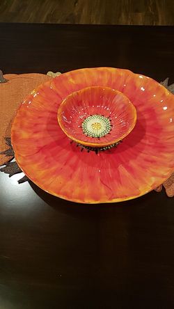 Stoneware appetizer platter