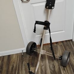 2-Wheel Push Cart, Galaxy Sports 2-Wheel Golf Push Cart, Foldable Push Cart