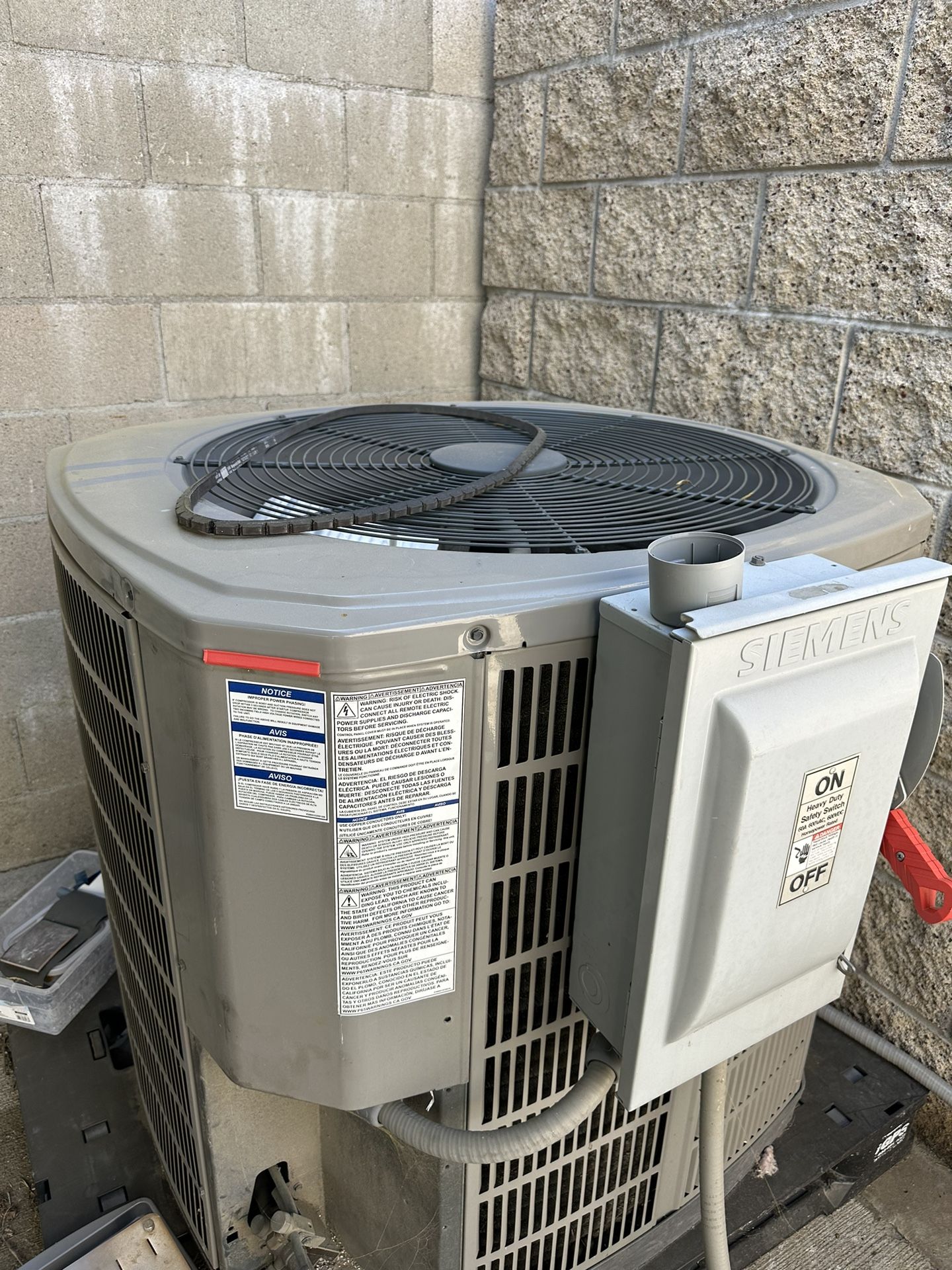 American standard 5 ton Air Conditioner AC Condenser Unit HVAC 3 Phase