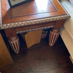 Wood End Table 