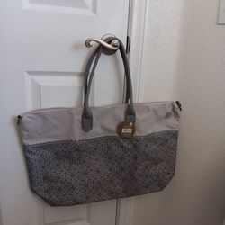 Silver Duffle Bag For Sale Asking $5