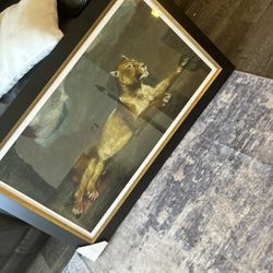 Soicher Marin “At Ease “Lion Painting