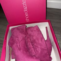 Shoedazzle Jannet Pink Boots Size 7.5 Women’s - Sailor Moon