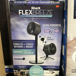 Shark FlexBreeze With InstaCool Misting Attachment Brand New In Box 