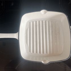 Enamel Cast Iron Skillet Grill 