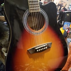 Mint washburn acoustic electric guitar 