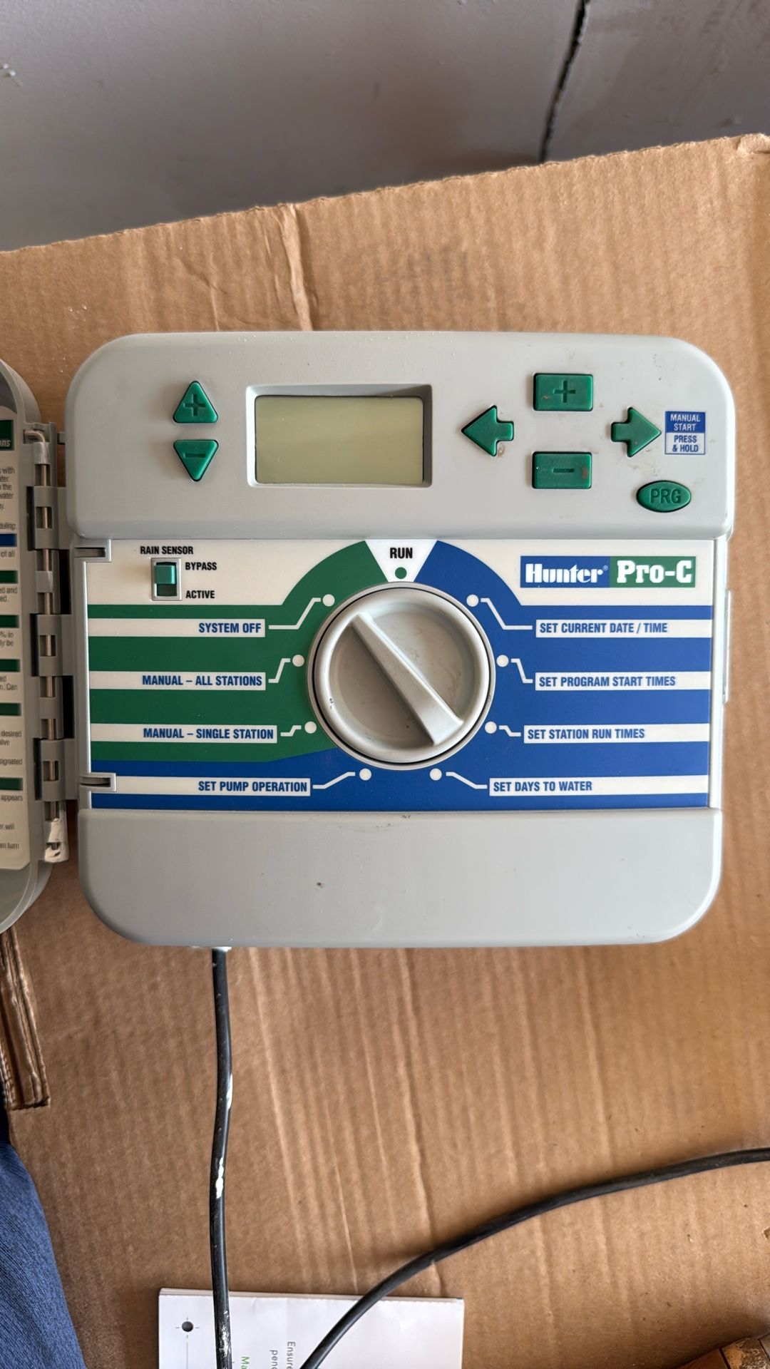 Hunter Pro-C Sprinkler Programmer