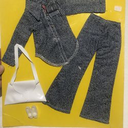 Vintage 1960’s New Stock Tammy & Pepper Outfit and Accessories  Made in Hong Kong New on Original Card Stock  Will Fit any Regular Size Barbie, shoes 