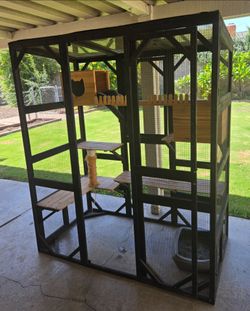 Large Outdoor Cat Enclosure Catio with Shelves