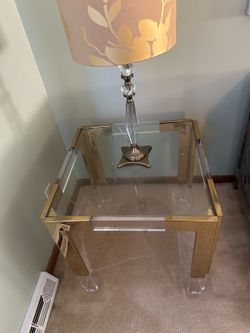 Glass end tables