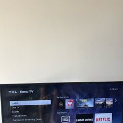 40” TCL Roku Tv with Remote 