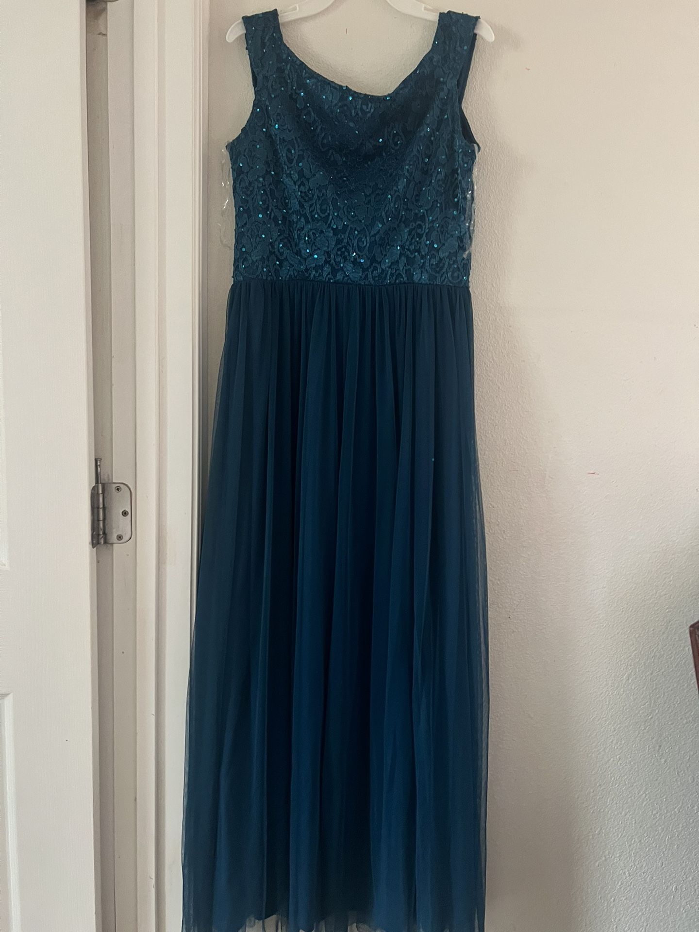 Teal Elegant Junior Dress 