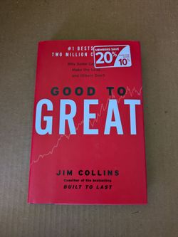 Book Good to Great by Jim Collins Red Hardcover