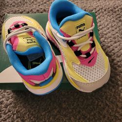 Puma Toddlers Neon Colorway New W Box Size 4c